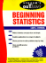 Schaum's Outline of Beginning Statistics (Schaum's)