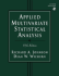 Applied Multivariate Statistical Analysis