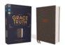 The Grace and Truth Study Bible: New International Version, Cloth Over Board, Gray, Red Letter, Comfort Print