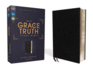 The Grace and Truth Study Bible: New International Version, European Bonded Leather, Black, Red Letter, Comfort Print