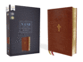 Nasb Thinline Bible Leathersoft Brown Red Lett Format: Slides