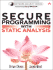 Secure Programming With Static Analysis [With Cdrom]