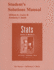 Student Solutions Manual for Sta