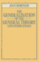 The Generalisation of the General Theory and Other Essays