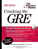 Cracking the Gre, 2003 Edition (Graduate Test Prep)