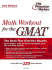 Math Workout for the Gmat, 2nd Edition (Graduate School Test Preparation)