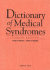 Dictionary of Medical Syndromes