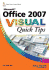 Microsoft Office 2007 Visual Quick Tips