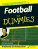 Football for Dummies (American Football-Us Edition)