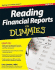 Reading Financial Reports for Dummies