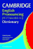 Cambridge English Pronouncing Dictionary
