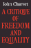 A Critique of Freedom and Equality