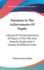 Variation In The Achievements Of Pupils: A Study Of The Achievements Of Pupils In The Fifth And Seventh Grades And In Classes Of Different Sizes