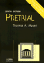 Pretrial [With Cdrom]