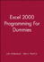 Excel 2000 Programming for Dummies