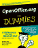 Openoffice. Org for Dummies [With Cdrom]