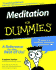 Meditation for Dummies (Pocket Edition)