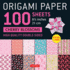 Origami Paper 100 Sheets Cherry Blossoms 8 1/4 (21 CM): Extra Large Double-Sided Origami Sheets Printed with 12 Different Color Combinations (Instructions for 5 Projects Included)