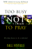 Too Busy Not to Pray: 10th Anniversary Edition