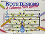 Wp251-Note Designs-a Coloring Note Speller-Bastien