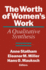 The Worth of Women's Work: a Qualitative Synthesis (Suny Series on Women and Work)