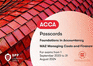 FIA Managing Costs and Finances MA2: Passcards