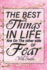The Best Things in Life Are on the Other Side of Fear-Will Smith: 6x9 Blank Matte College-Ruled Lined Notebook Journal Diary to Write in 120 Pages (60 Sheets)