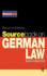 Sourcebook on German Law