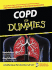 Copd for Dummies (Thorndike Large Print Health, Home and Learning)