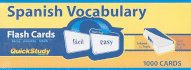 Quick Study-Spanish Vocabulary Flash Cards-1000 Cards