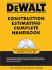 Dewalt Construction Estimating Complete Handbook (Dewalt Series)