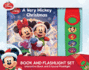 Disney Mickey Mouse, Minnie, and More! -a Very Mickey Christmas Book and 5-Sound Flashlight Toy Set-Pi Kids