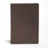 Csb Large Print Ultrathin Reference Bible, Brown Genuine Leather, Black Letter Edition