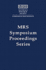 Glasses and Glass Formers? Current Issues: Volume 455 (Mrs Proceedings)