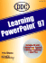 Learning Microsoft Powerpoint 97 (Learning Series)