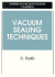 Vacuum Sealing Techniques (Avs Classics in Vacuum Science and Technology)