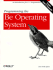 Programming the Be Operating System: Writing Programs for the Be Operating System