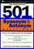 501 Synonyms & Antonym Questions