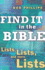 Find It in the Bible Lists, Lists, and Lists Lists, Lists, and More Lists