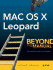 Mac Os X Leopard: Beyond the Manual (Books for Professionals By Professionals)