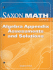 Saxon Math Course 3: Algebra Appendix Assessments and Solutions