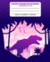 Primary Composition Notebook Grades K-2: Story Paper Journal Dashed Midline and Picture Space School Exercise Book-Purple T-Rex (Dinosaur Era Series)