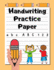 Handwriting Practice Paper: Grades K-2 | Extra-Large Handwriting Workbook for Kids | 200 Dotted Line Pages | Citrus Orange Stripes