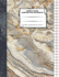 Graph Paper Composition Notebook: 110 Pages | Quad Ruled 4x4 | 8.5" X 11": Marble Large Notebook With Grid Paper | Math Notebook for Students