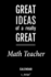 Calendar for Math Teachers / Math Teacher: Everlasting Calendar / Diary / Journal (365 Days / 3 Days Per Page) for Notes, Journal Writing, Event Planner, Quotes & Personal Memories