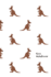 Roo Notebook: 6" X 9" Notebook With Cute Kangaroo Repeat Pattern Cover; 110 Blank Lined Pages; Matte Softcover; Blank Notebook
