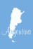 Argentina-National Colors 101-Lined Notebook With Margin-6x9: 101 Pages, Medium Ruled, 6 X 9 Journal, Soft Cover