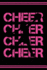 Cheerleader Journal Girls Cheerleading Diary: Blank Lined Notebook + Goals and Wish List | Black Cover With Pink Bow & Cheerleader Girl