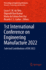 1st International Conference on Engineering Manufa