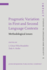 Pragmatic Variation in First and Second Language Contexts: Methodological Issues (Impact: Studies in Language, Culture and Society)